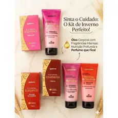 Kit Pele Macia| Loção Hidratante + Óleo Corporal Fragancia Intensa Morango, Ameixa, Tutti Frutti, Orquídea