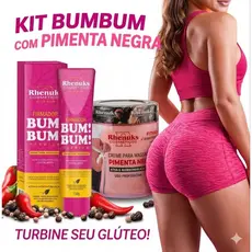 Kit Rhenuks|Kit Termogênico + Gel Firmador Bumbum: Redutor de Medidas e Firmeza Total - Efeito Detox