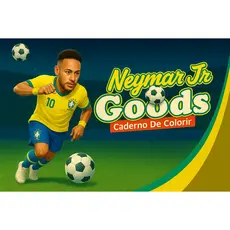 Livro Colorir Bob Estilo Gods Caderno Capa Dura 50 Folhas 180g Neymar Jr.