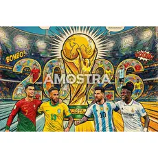 Livro de Colorir – COPA 2026 Tema Futebol