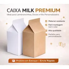 Caixa Milk Branca ou Kraft Premium Ideal para Lembrancinhas Artesanato e Personalizado que Encantam