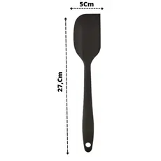 Espátula de Silicone Pão Duro Preta 27cm - Resistente até 230°C