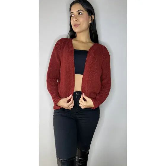CASAQUINHO DE FRIO NA LÃ FEMININO TRICOT COM MANGA LONGA OUTONO INVERNO LISA BASICA PONTO FANG TENDECIA