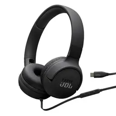 Fones de ouvido Jbl Tune 520c com fio USB-c com áudio de alta resolução