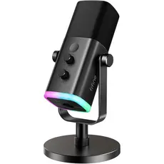 Microfone dinâmico FIFINE USB/XLR com botão de toque de mudo, conector de fone de ouvido, AM8