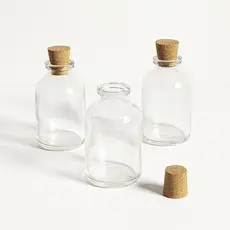 Kit 5 Unidades Frascos Penicilina Rolha Cortiça Perfume Líquidos 20mL