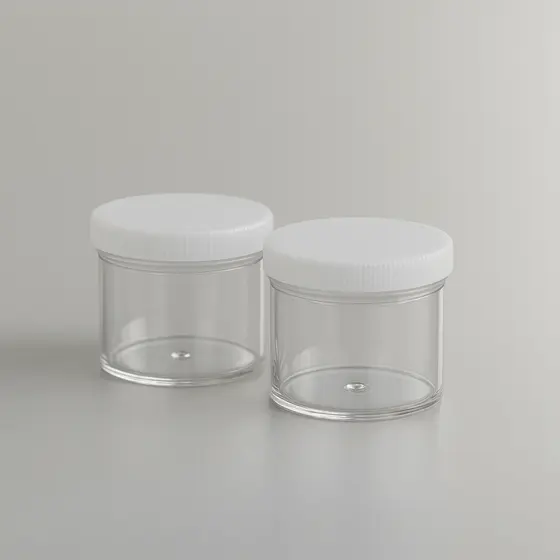 Kit 100 Unidades Pote Glitter Acrílico Tampa Transparente 3g