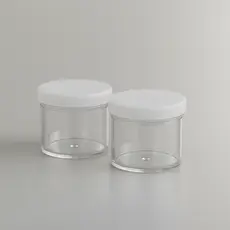 Kit 100 Unidades Pote Glitter Acrílico Tampa Transparente 3g