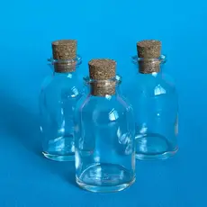 Kit 20 Unidades Vidro Penicilina Rolha Cortiça 20mL Lembrancinha
