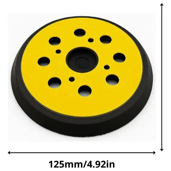 Prato Suporte 5 Pol P/ Lixadeiras Orbital 4 Parafusos 125mm
