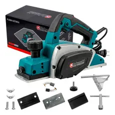 Plaina Eletrica Dupla 900w Profissional 82mm Para Madeira Mdf Com Guia