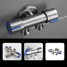 Registro Para Torneira  Banheiro Cozinha  Válvula Dupla ou Unica Saida Material  inox 304