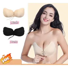 🔥Top ！Sutiã Silicone Adesivo Invisível Com Amarração Levanta Seio Push Up-Design delicado e prático