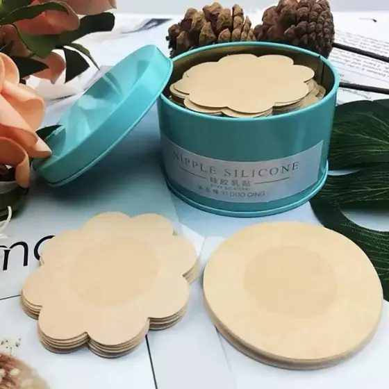 Kit ate 50 Tapa-Seios Invisível Adesivo Protetor-Proteção e Naturalidade-Leve, Fino e Indetectável