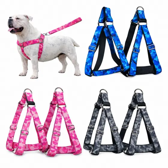 Kit Peitoral Coleira + Guia Para Cachorro Grande Medio Porte Ajustável Resistente Reforçado