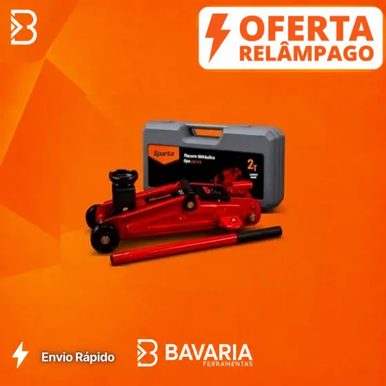 Macaco Hidráulico Jacaré Sparta 2 Toneladas Com Estojo