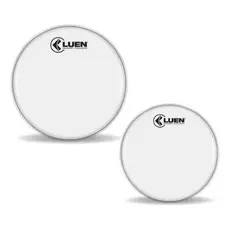 Pele Batedeira Grossa Leitosa Kit 6 E 8 Pol. Luen Percussão