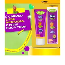 Kit Higiene Bucal Infantil Gel Dental 70g + Enxaguante Bucal Sabor Bala Com Flúor Proteção Contra Cáries SABOR MINHOCAS