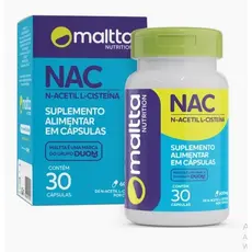 NAC 600mg Mallta – 30 Cápsulas | Suplemento Alimentar