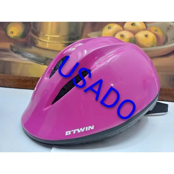capacete Infantil Voxo BTwin KH300 pink ( usado)