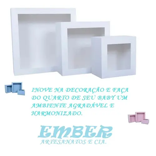 Nicho quadrado para banheiro de parede  decorativo P M G