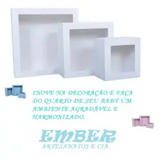 Nicho quadrado para banheiro de parede  decorativo P M G