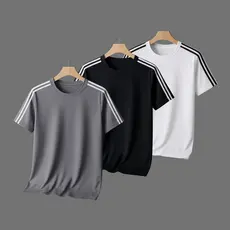 KIT3 Camisetas Dry Fit Manga Curta- Casual - Treino - Academia - Esportes - Exercícios - Corrida