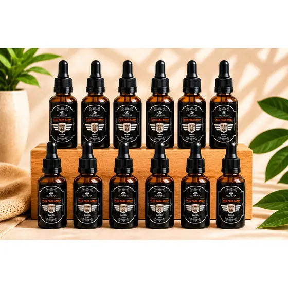 Atacado - Óleo para Barba For Men Alkmena 30ml - 12 unidades
