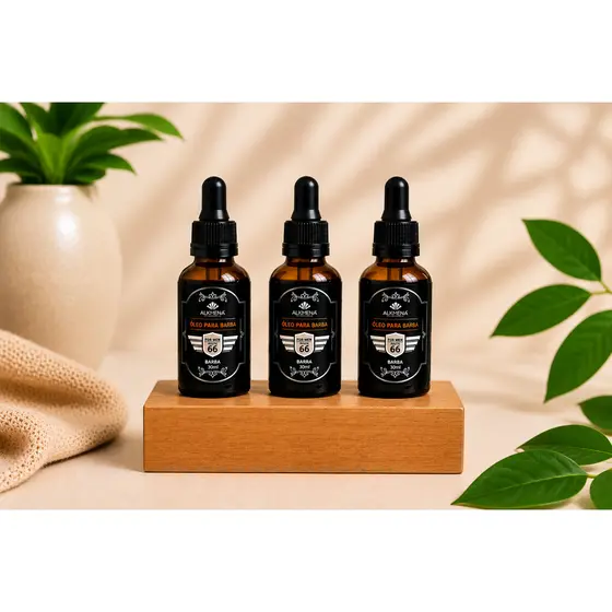 ATACADO ÓLEO PARA BARBA 30ML ALKMENA FOR MEN 03 unidades