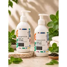 SHAMPOO E CONDICIONADOR MENTA E CHA VERDE 500ML