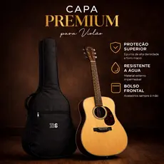 Capa de Violão Resistente | Estilo + Segurança no Transporte