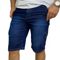 BERMUDA CARGO JEANS MASCULINA LYCRA REF 119