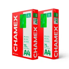 Kit 2 pacotes papel sulfite A4 75g 210x297 1000 folhas Chamex