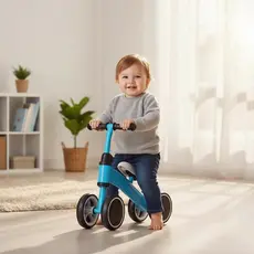 Bicicleta Equilibrio Infantil sem Pedal Andador Bebe 4 Rodas VMP Toy Mix até 24kg Cordenação Motora