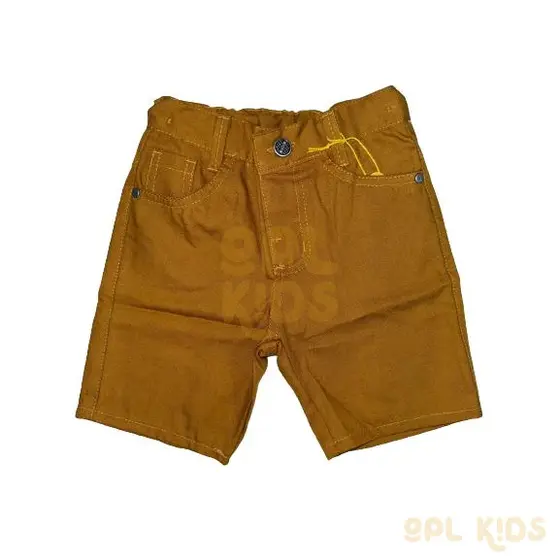 Bermuda Brim Sarja Color Branca Preta e Bege Menino Infantil