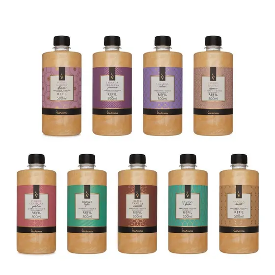Refil Sabonete Líquido Desodorante Via Aroma 500ml