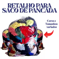 Retalho para Enchimento Almofadas Tapetes Saco de Pancadas Diversos Tamanhos