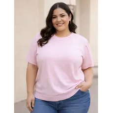 Blusa Plus Size | Blusa Modal Feminina | Blusa Confortável | Moda Plus | Blusa Básica Feminina | Blusa Meia Justa | Moda