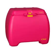 Caixa Baú Motoboy Delivery 100L Rosa | iCbras