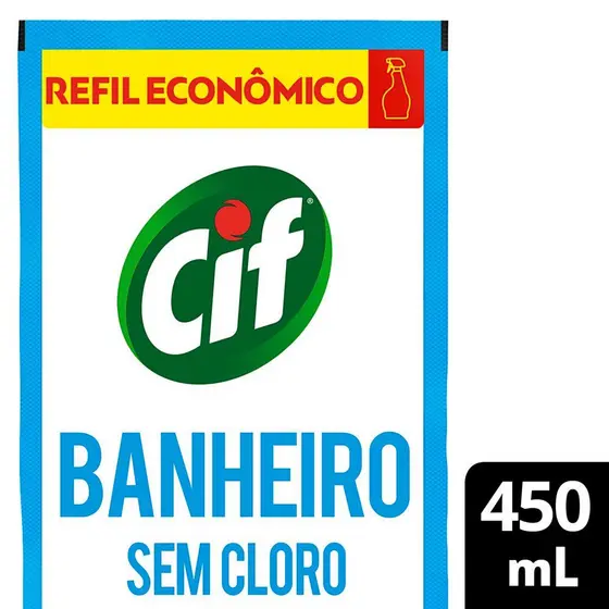 Refil Limpador Cif Sem Cloro com 450ml