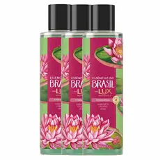 Kit com 3 Sabonetes Líquido Lux Essências do Brasil Botanicals Vitória Régia 300ml