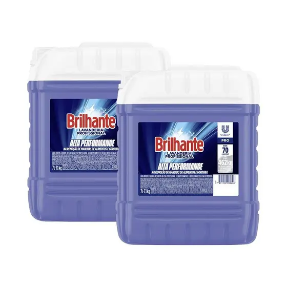Kit com 2 Sabão Líquido Brilhante Alta Perfomance 7L cada