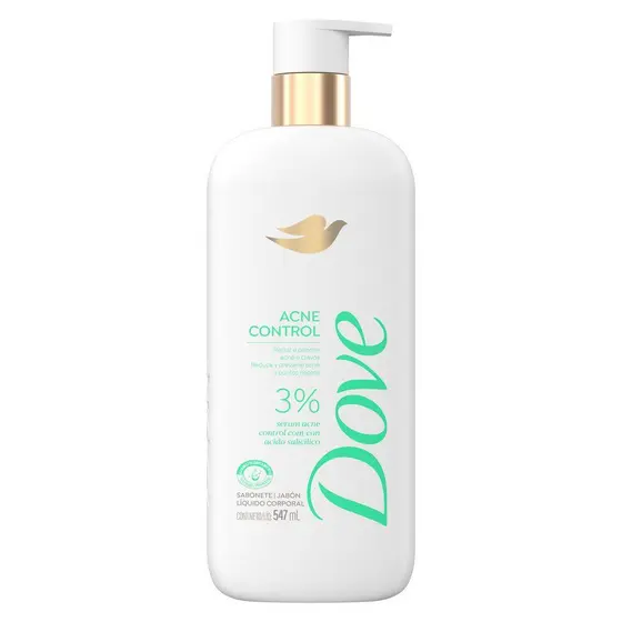 Sabonete Líquido Dove Controle de Acne Sérum com Ácido Salicílico 547ml