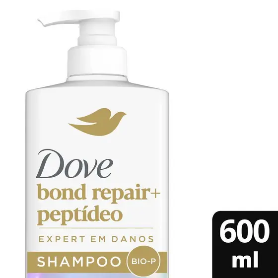 Shampoo Dove Bond Repair + Peptídeo 600ml