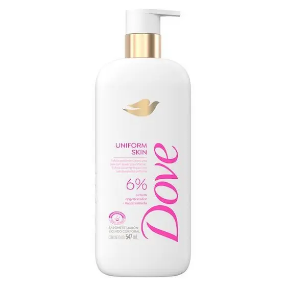 Sabonete Líquido Dove Tom Uniforme Sérum Regenerador e Niacinamida 547ml
