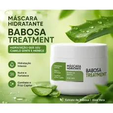 MÁSCARA CAPILAR ALOE VERA BABOSA EFEITO IMEDIATO 300 G BABOSA TREATMENT MAIDEN PROFESSIONAL