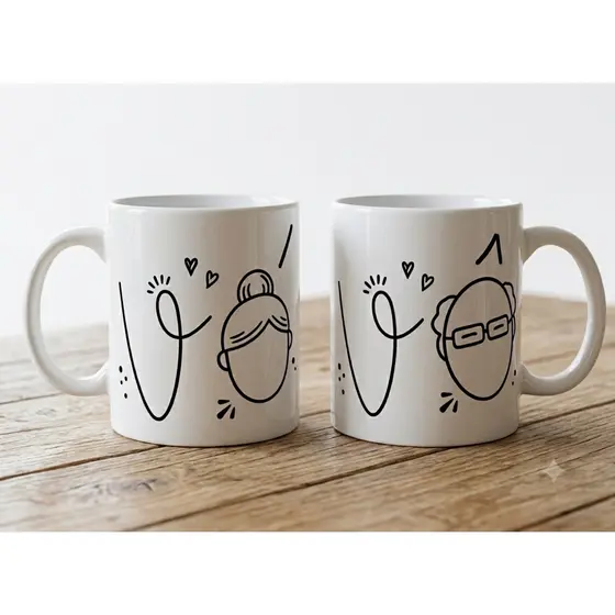 Caneca Personalizada Para Seu Vô e Sua Vó