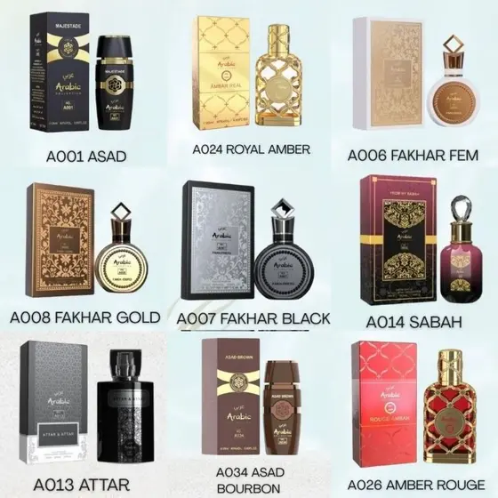 Perfumes Árabes Miniaturas  Femininos e Masculinos  Arabic Collection 25ml Original