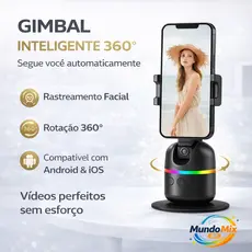 Gimbal Suporte Celular Rastreador Estabilizador Facial 360