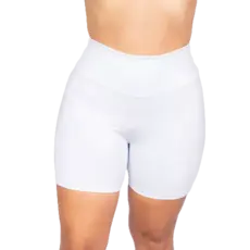 Short Suplex Feminino Meia Coxa Cós Alto Tecido Grosso Chorts Zero Transparência Academia Fitness